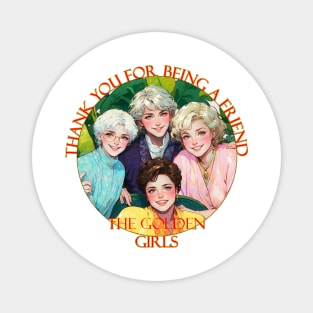 Anime Golden Girls Magnet